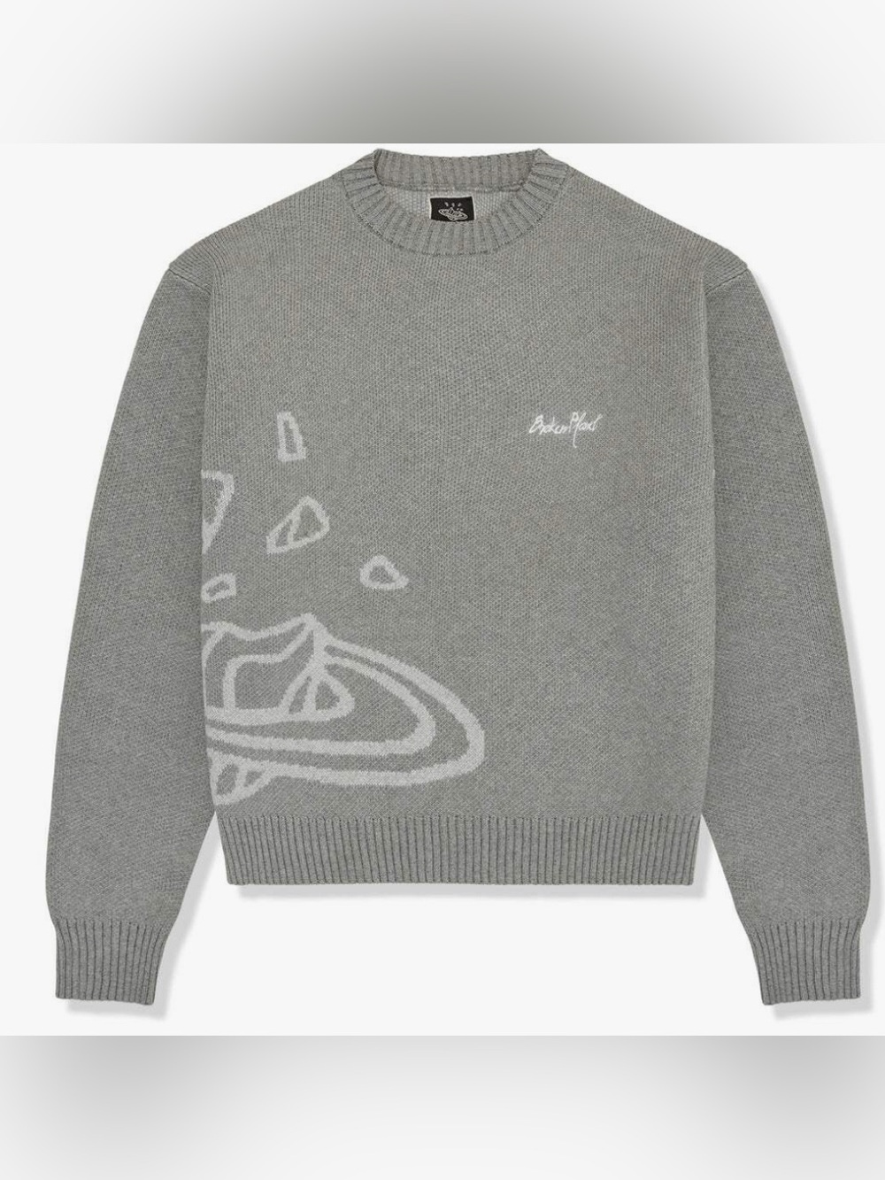 Broken Planet Heather Grey Knit Sweater